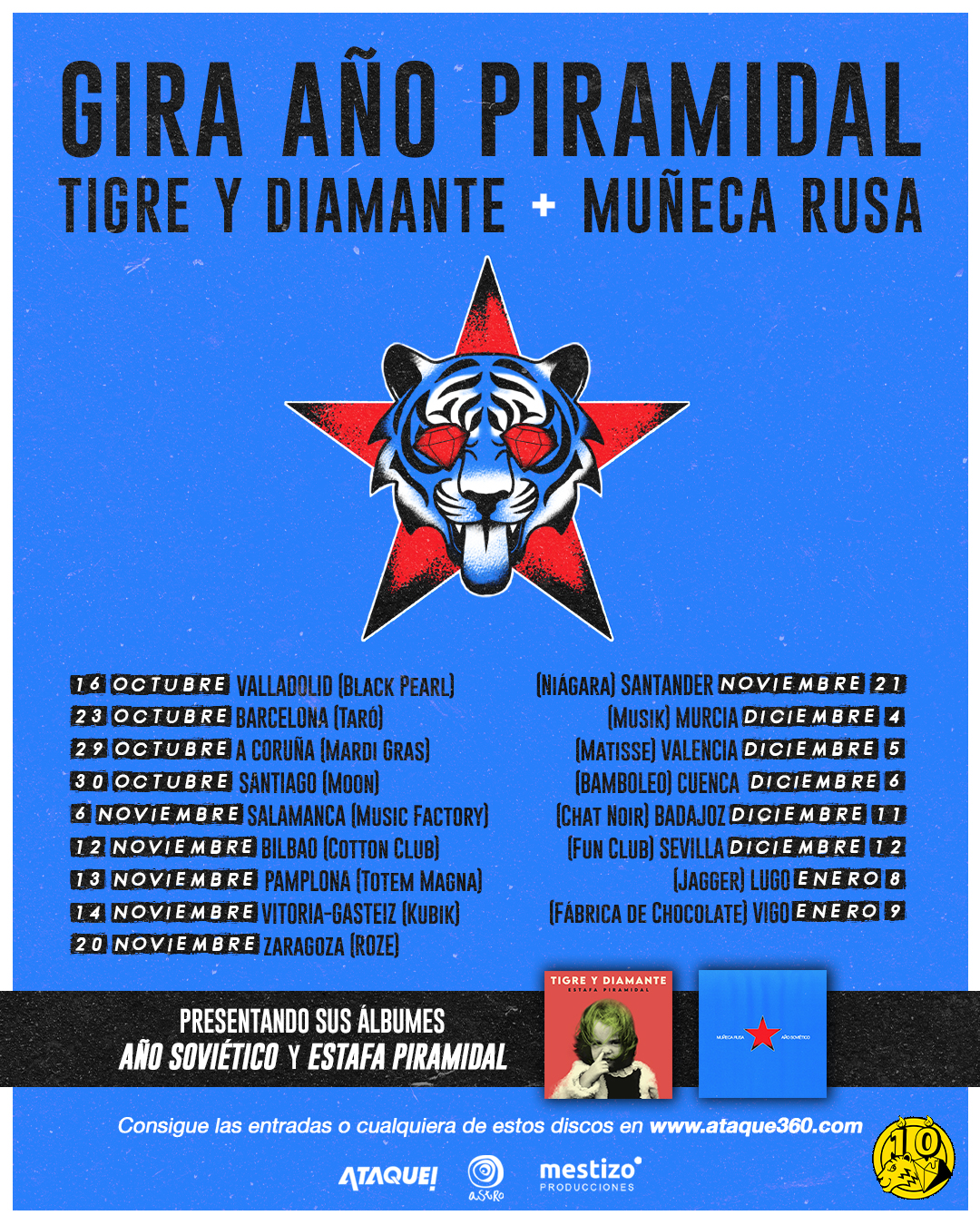 Tigre y Diamante, Muñeca Rusa. Gira "Año Piramidal"